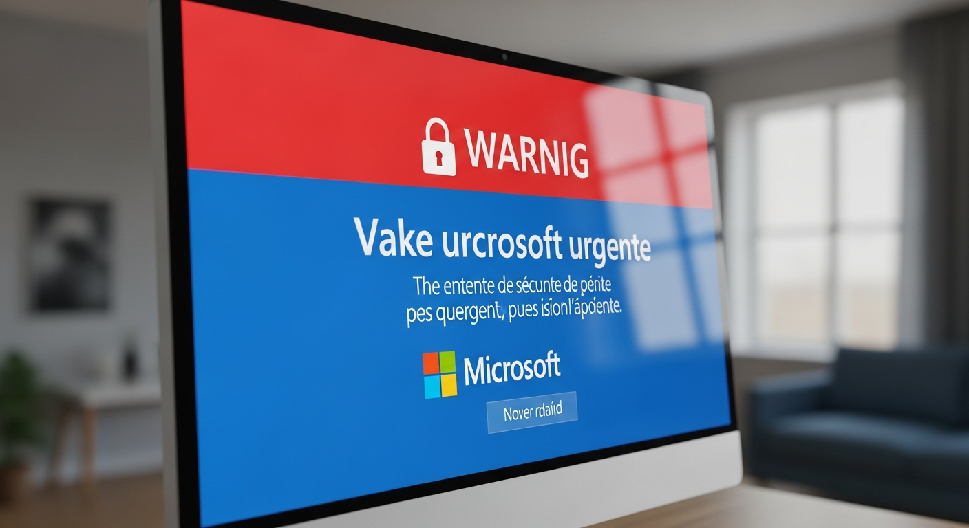 Écran bloqué avec message Microsoft : arnaque ou vrai problème ?