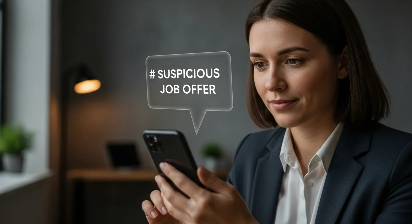 Arnaque au faux recrutement par message