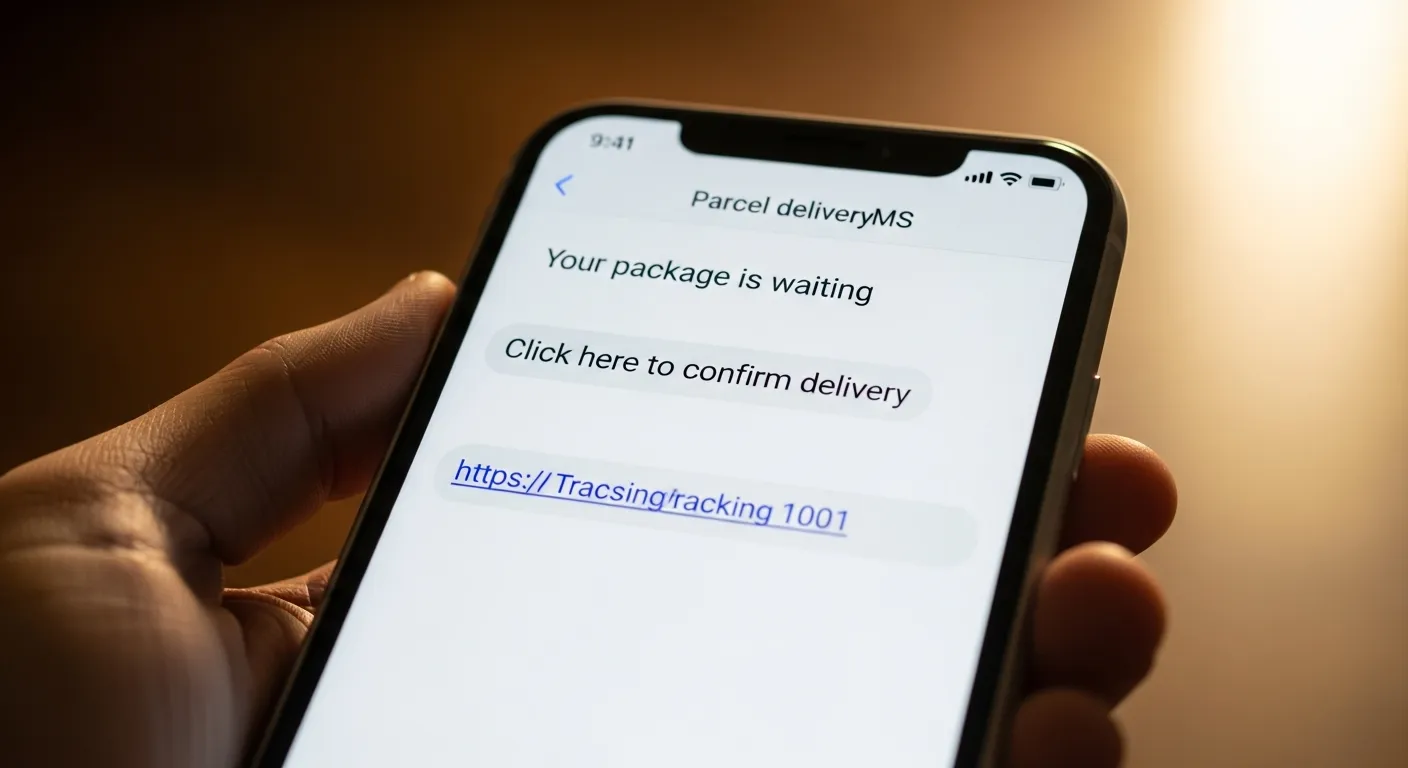 Faux SMS de livraison de colis