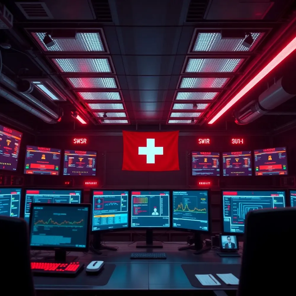 Écran d'ordinateur affichant un message de ransomware avec un cadenas rouge sur fond sombre