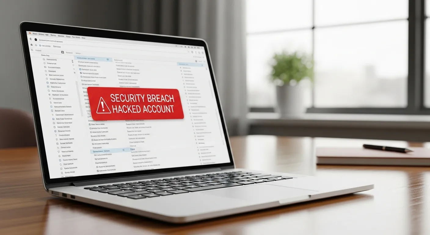 Boîte mail piratée et alerte de sécurité