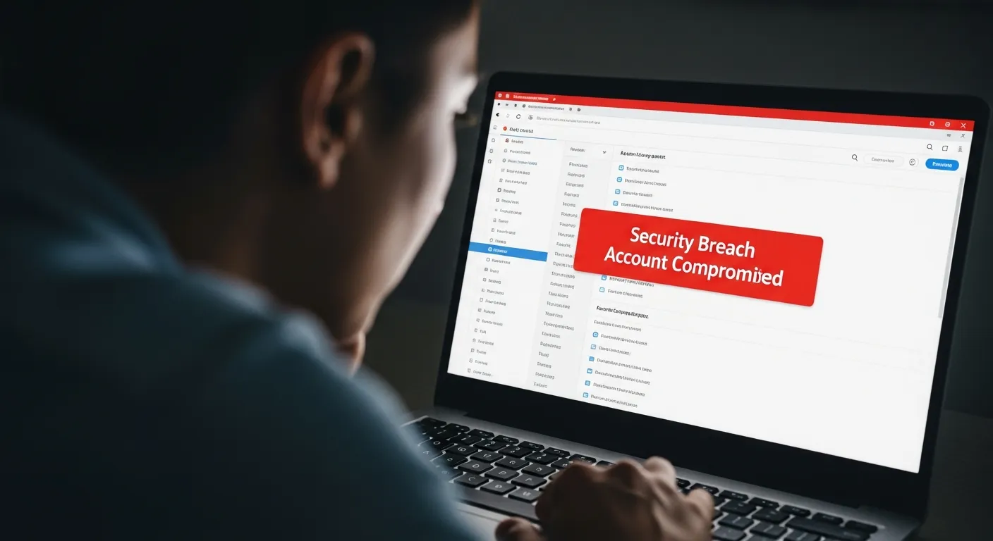 Boîte mail piratée et alerte de sécurité — technicien CyberClinique