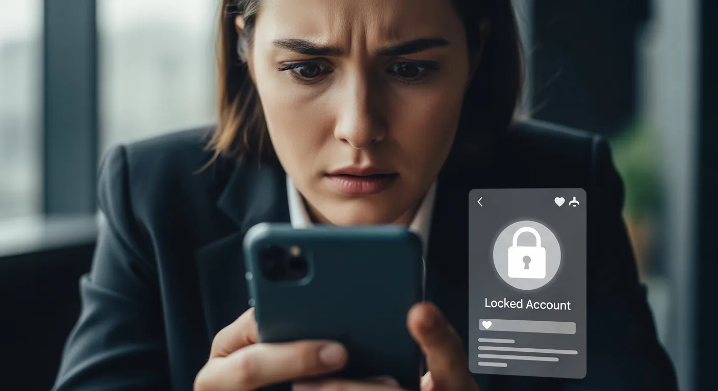 Compte réseau social piraté et bloqué