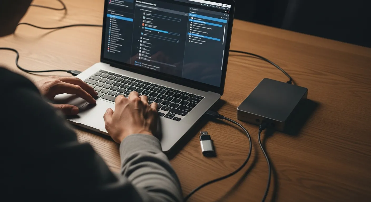 Disque dur externe et clé USB non reconnus — technicien CyberClinique