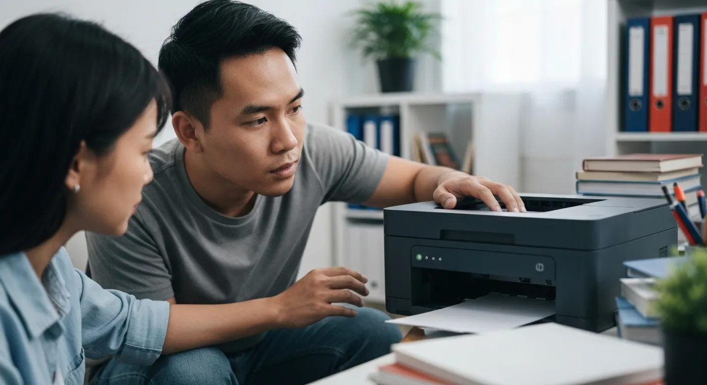 Imprimante en panne, dépannage — technicien CyberClinique