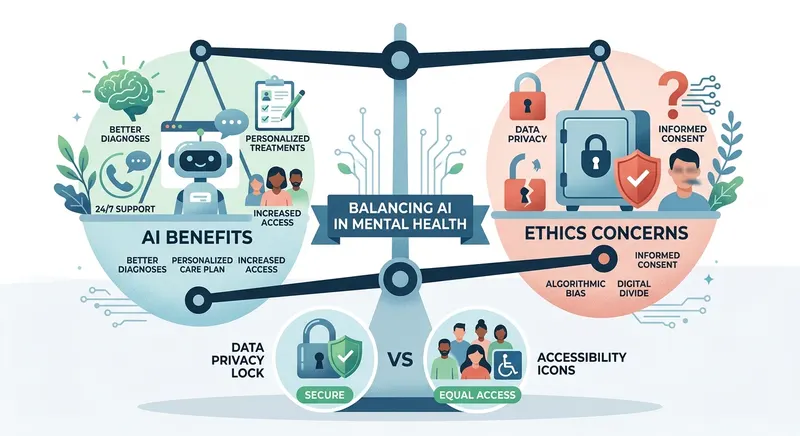 Éthique IA santé mentale balance bénéfices risques