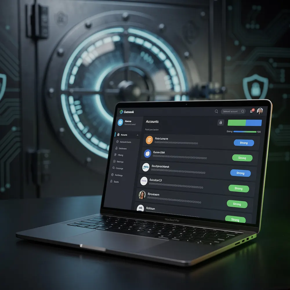 Écran de connexion avec champ de mot de passe sur un ordinateur portable