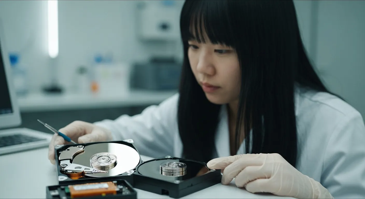 Récupération de données sur disque dur — technicien CyberClinique