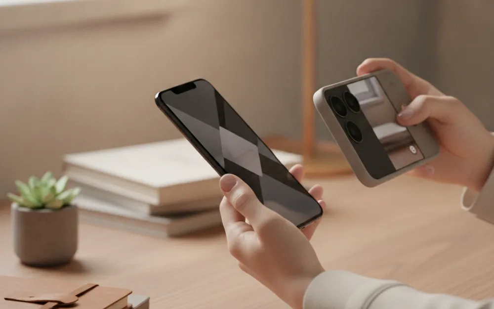 Photographie d'un smartphone pour une annonce de vente en ligne