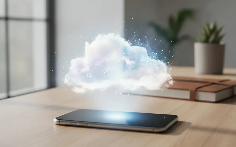 Smartphone avec sauvegarde cloud des données