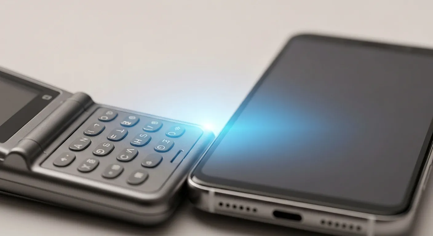 Transfert de données vers un nouveau téléphone (gros plan)