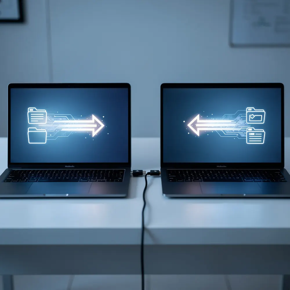 Personne connectant un disque dur externe USB à un ordinateur portable pour transférer des données