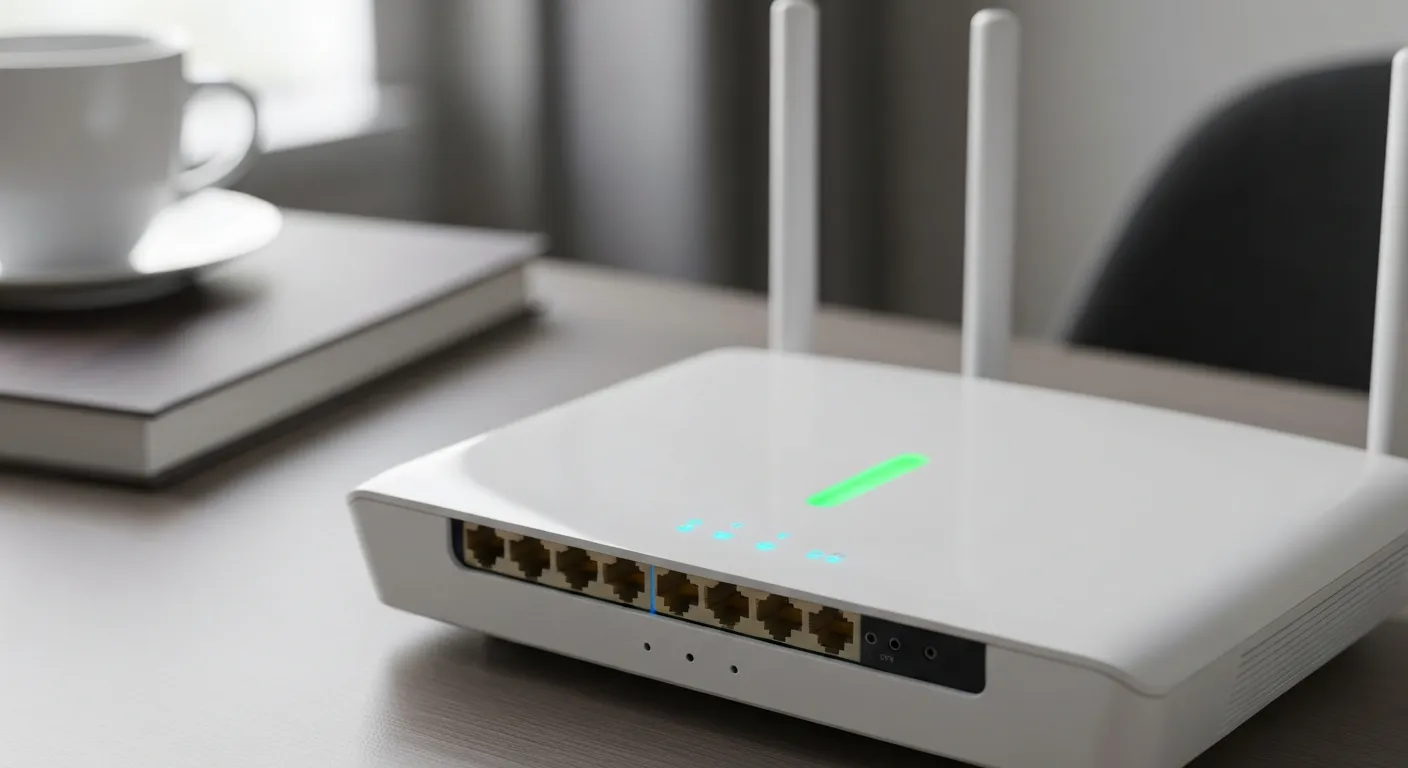 Routeur WiFi et qualité du signal (gros plan)