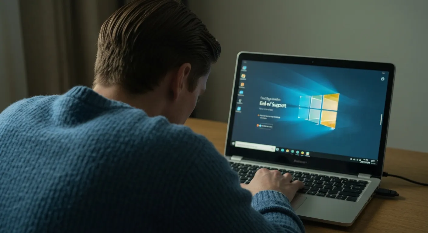 Windows 10 en fin de support — technicien CyberClinique