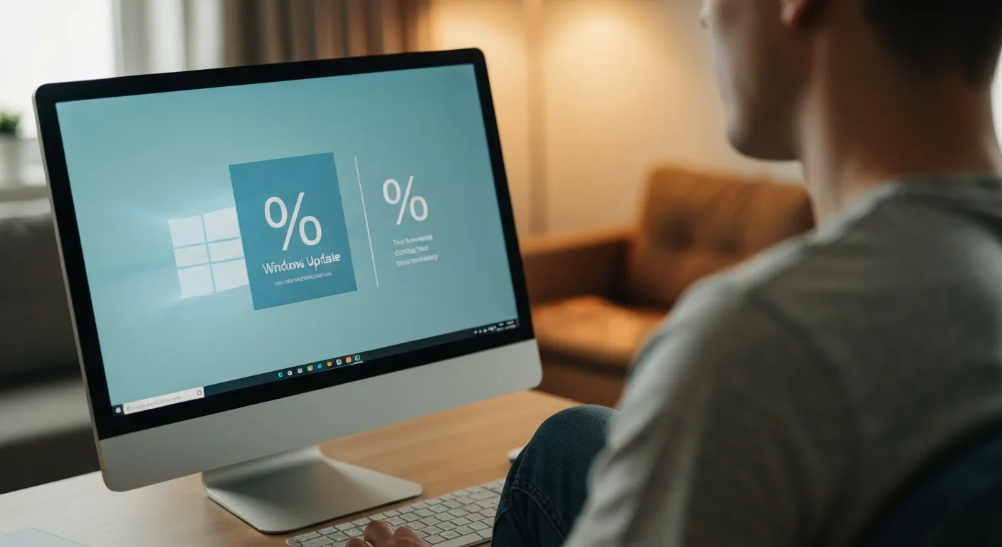 Mise à jour Windows bloquée — technicien CyberClinique