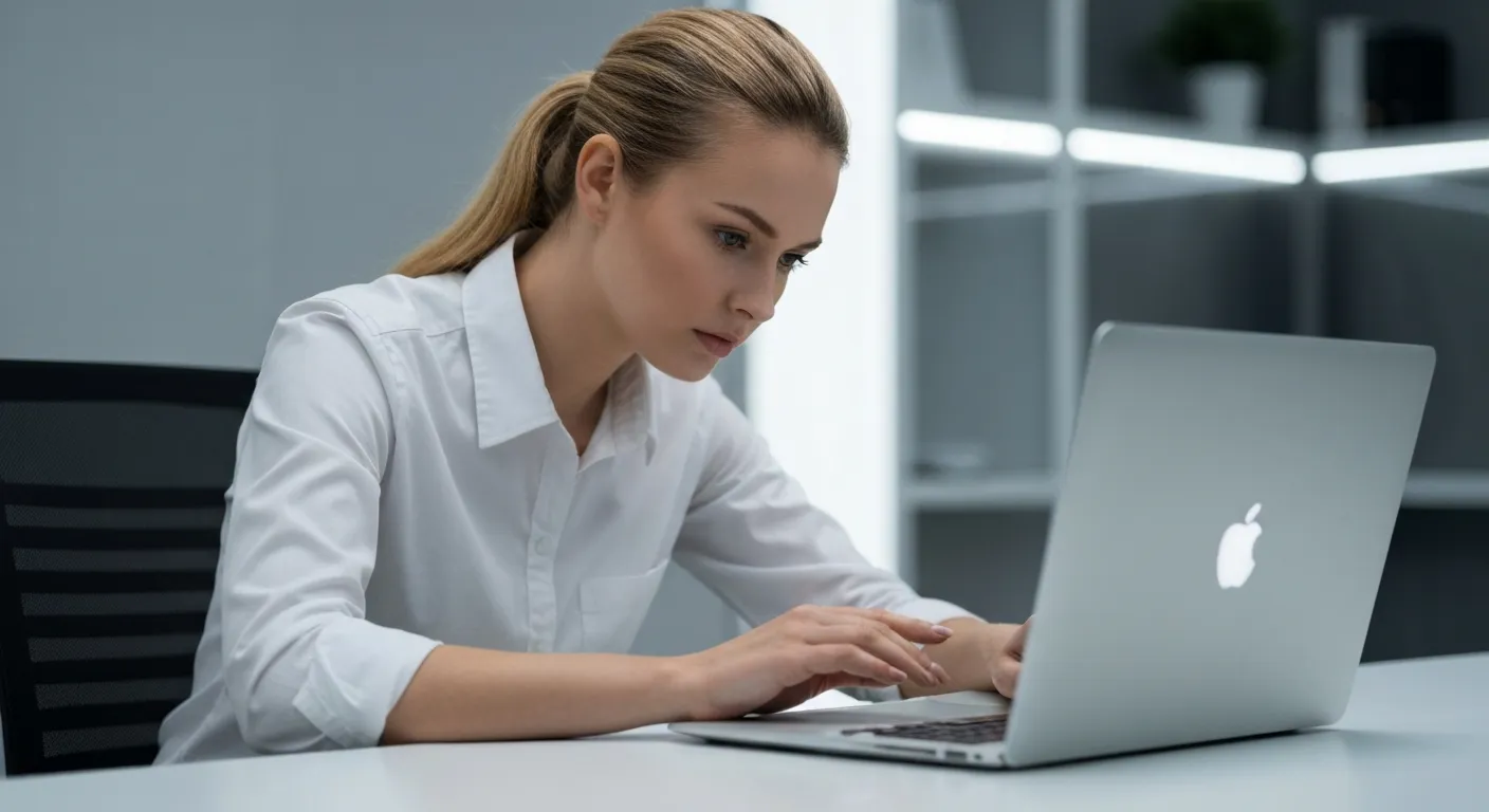 Technicien analysant un ordinateur portable pour détecter un virus