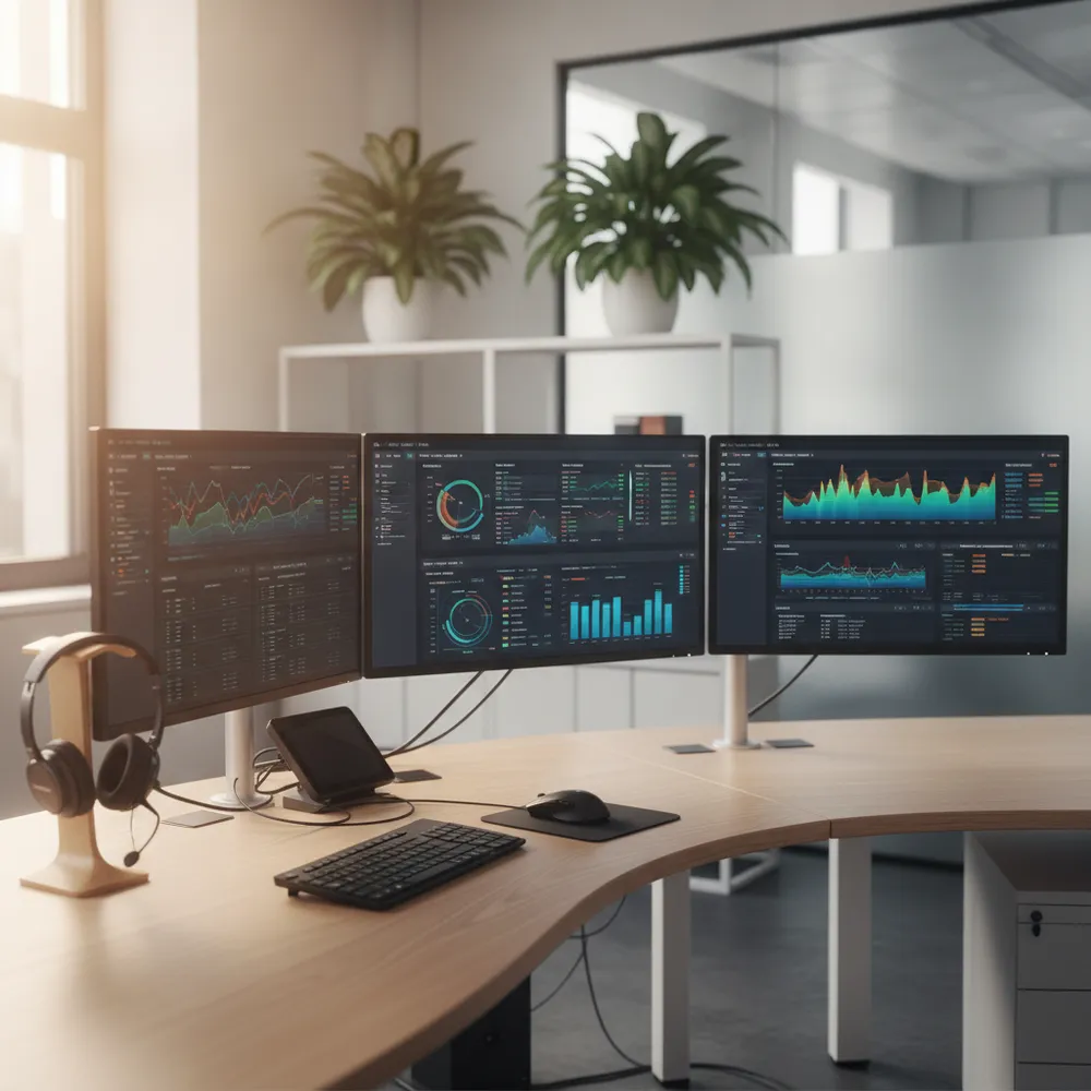 Poste de supervision helpdesk — support informatique à distance pour PME à Echallens, CyberClinique