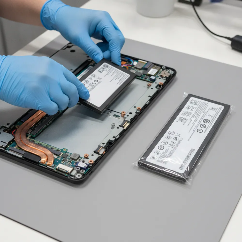 Remplacement de la batterie d'un smartphone Android — changement de batterie à Chavornay