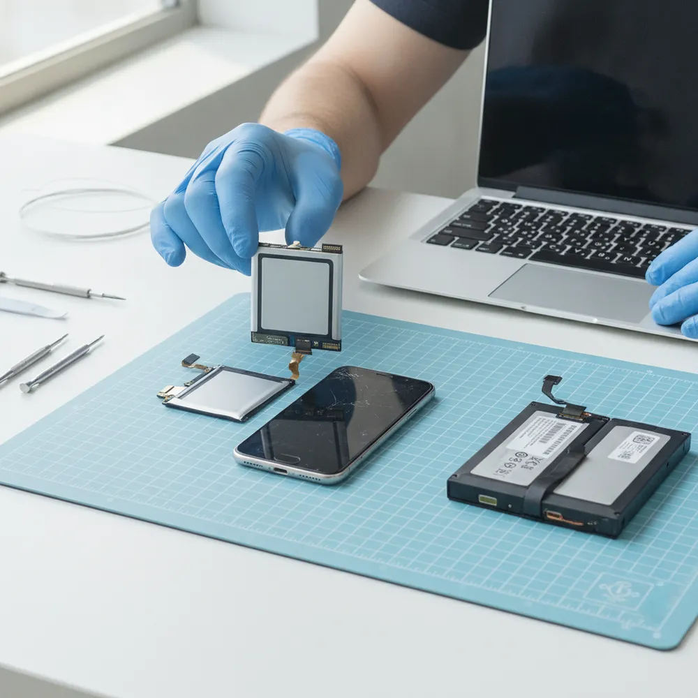 Remplacement de batterie de téléphone et d'ordinateur portable pour Grandson